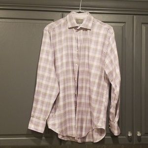 Thomas Dean Button Down Shirt Size LG